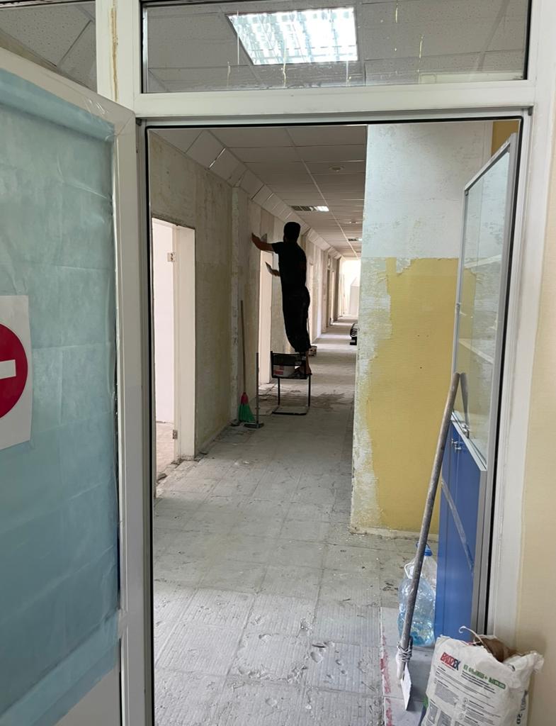 В поликлинике Радужнинской больницы продолжается ремонт